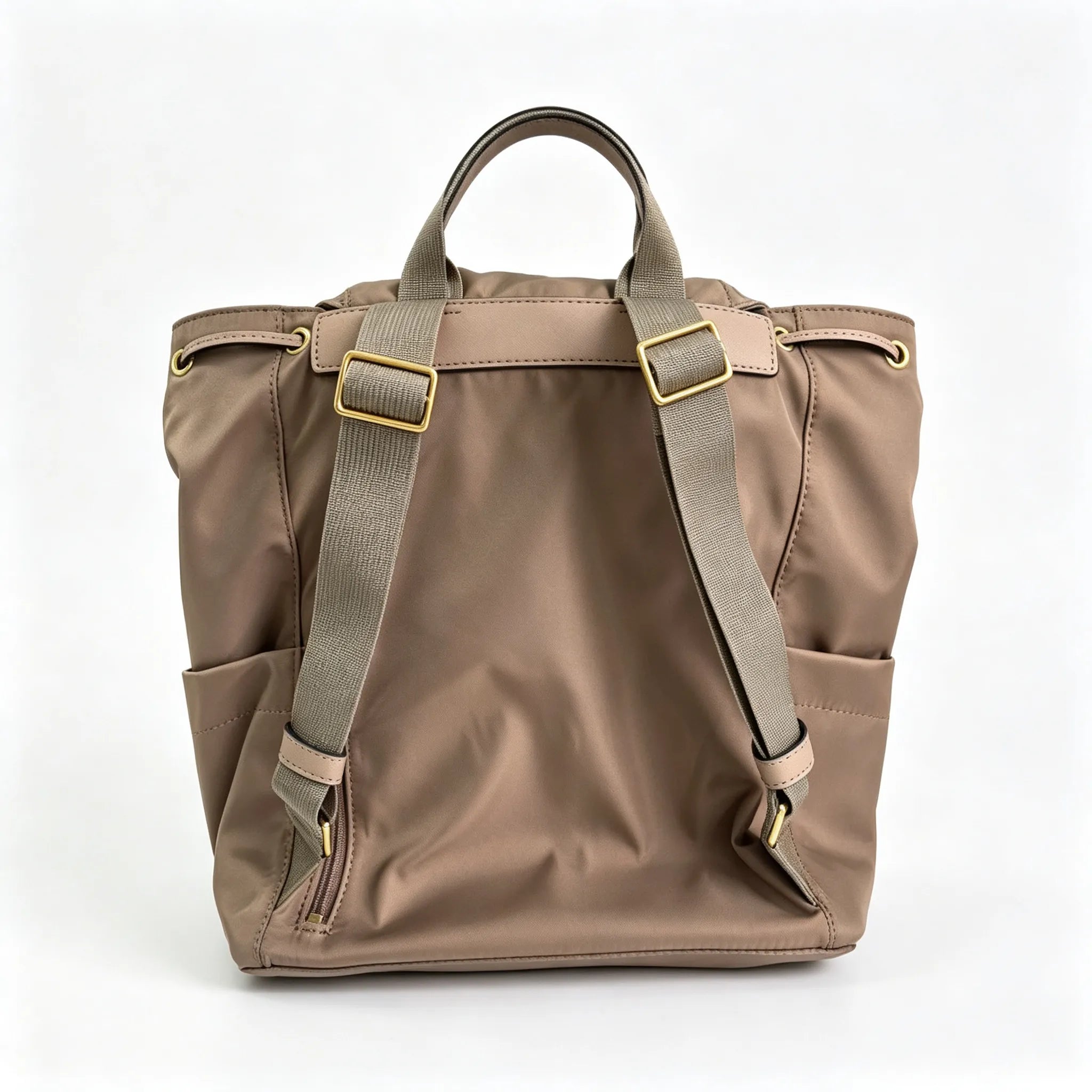 Tory Burch Perry taupe adjustable shoulder strap lightweight travel/commuter bag women's style