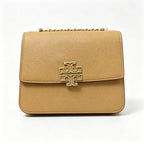 Tory Burch Eleanor | Off-white Nappa leather  adjustable shoulder strap  multiple carrying options  women's designer handbag