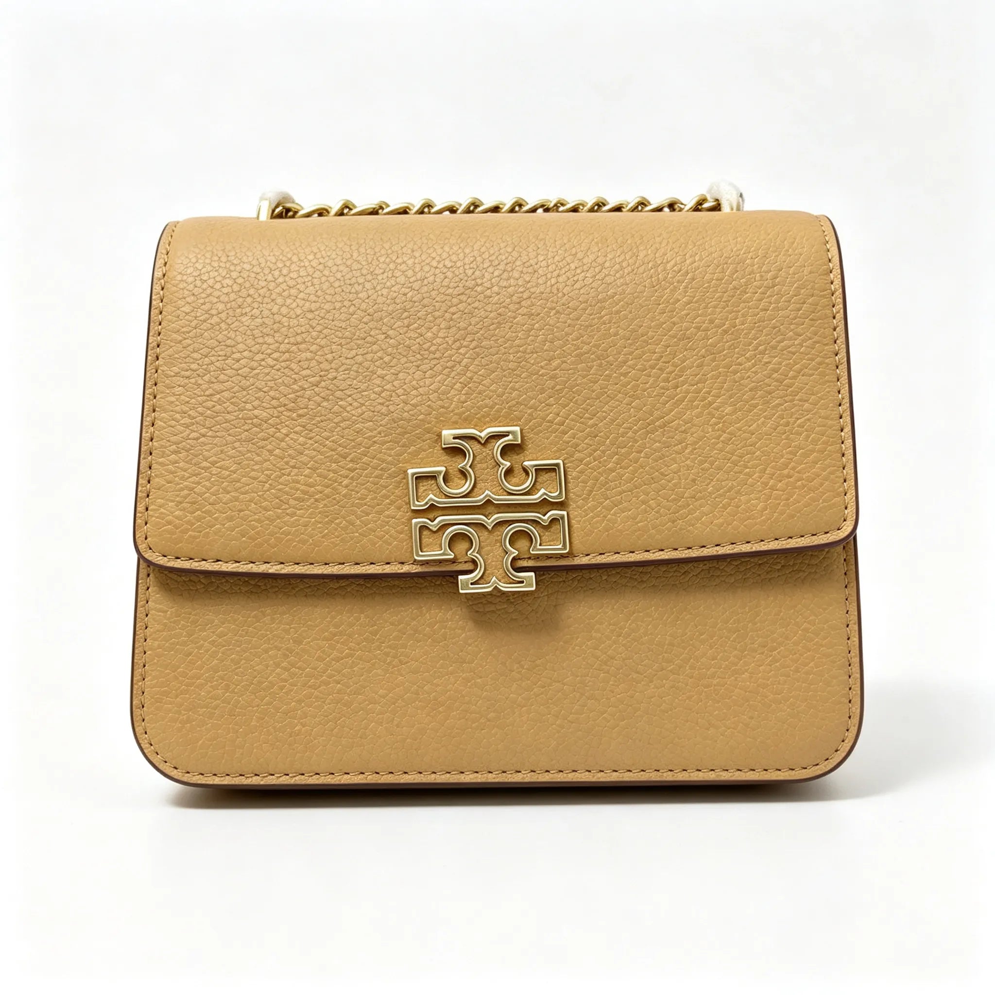 Tory Burch Eleanor | Off-white Nappa leather  adjustable shoulder strap  multiple carrying options  women's designer handbag