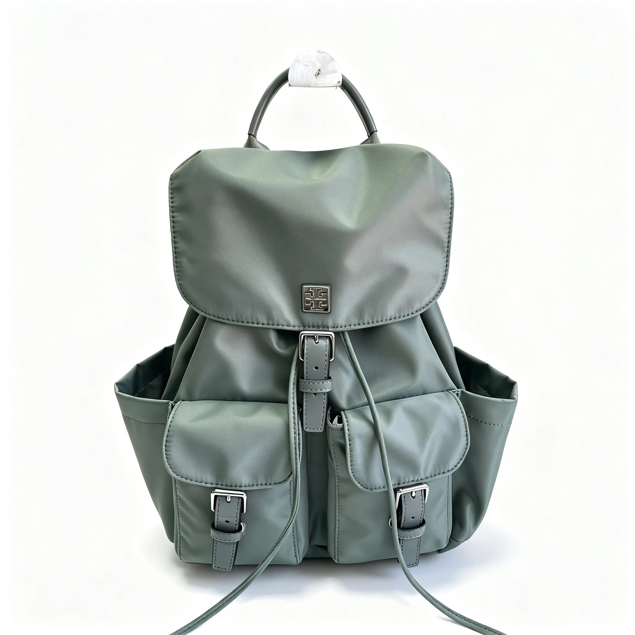 Tory Burch Virginia Sage Green and Adjustable Shoulder Strap Lightweight Travel/Commuter Bag