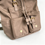 Tory Burch Perry taupe adjustable shoulder strap lightweight travel/commuter bag women's style