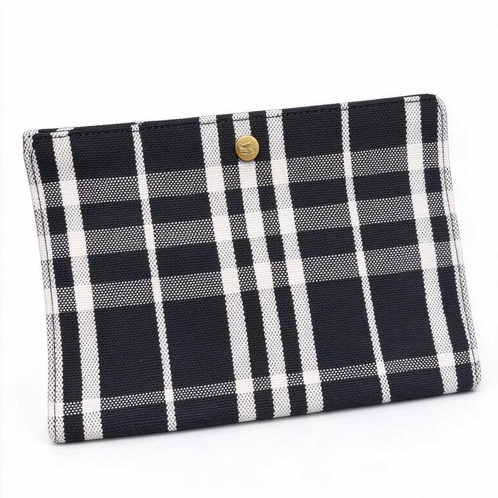 Burberry Reversible Bloomsbury Medium Tote Bag | Black Grainy Leather & Vintage Check