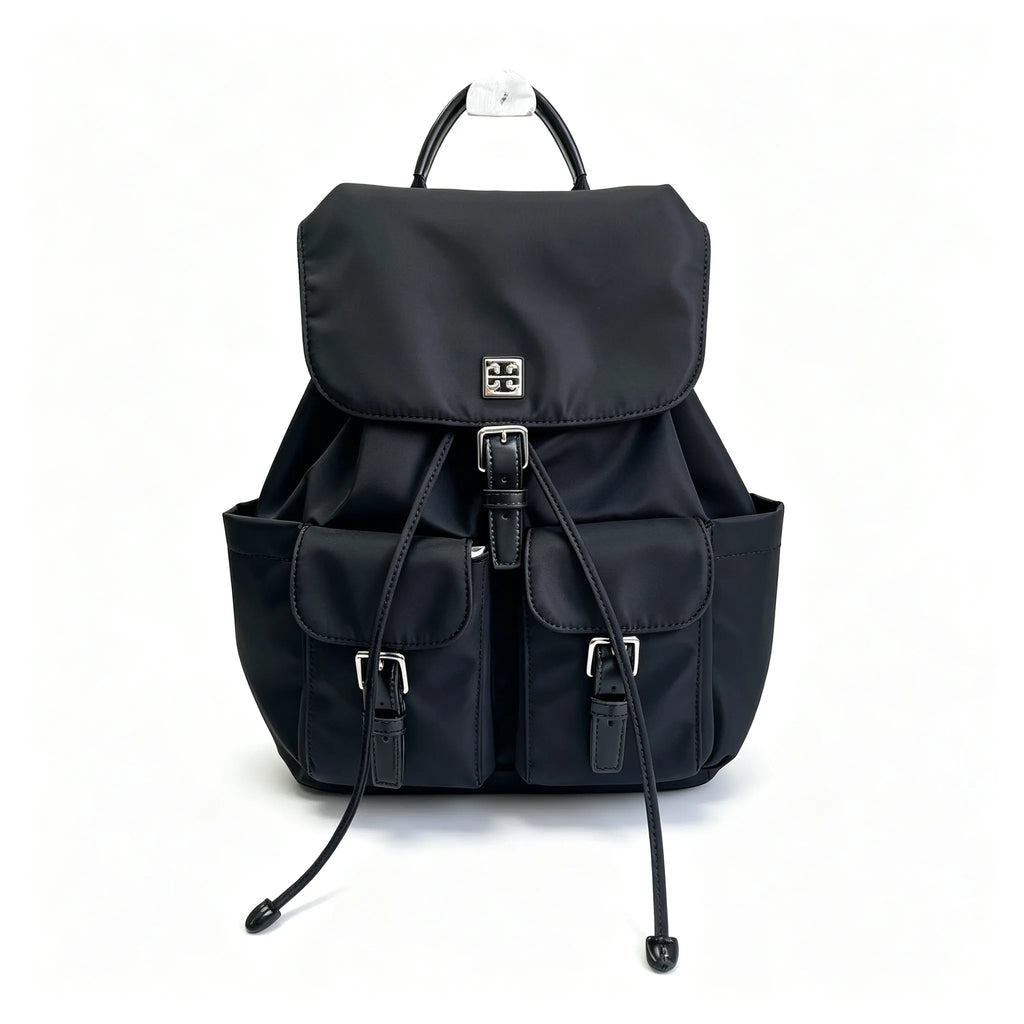 Tory Burch Virginia Black Adjustable Shoulder Strap Lightweight Travel/Commuter Bag