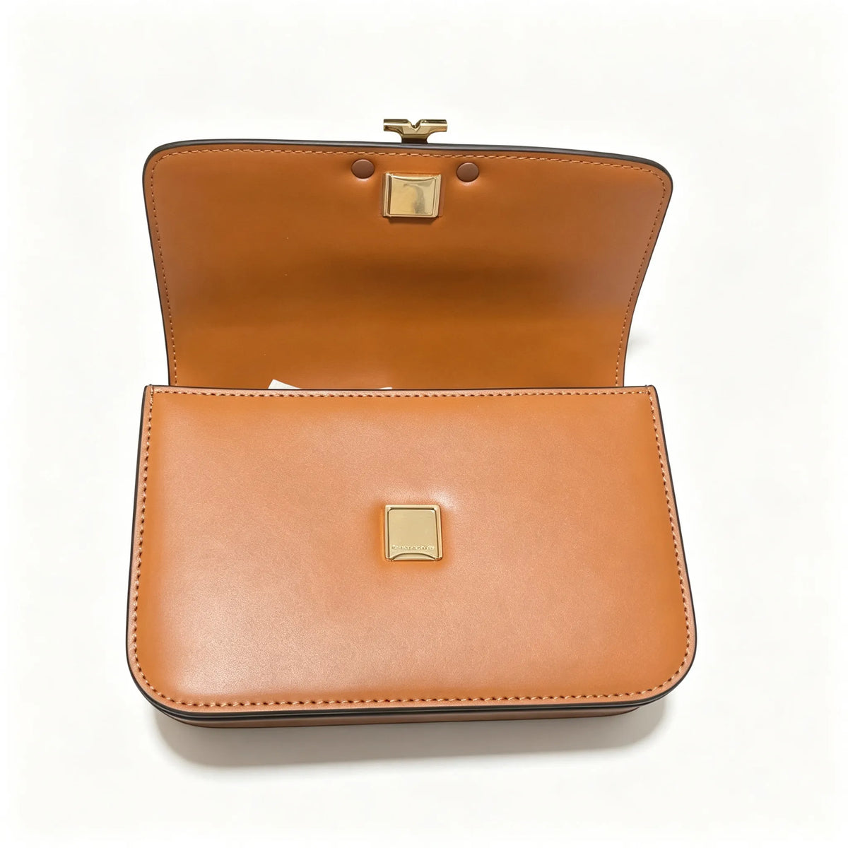 Tory Burch Eleanor | Camel Nappa leather with a detachable shoulder strap multiple carrying options women's designer handbag