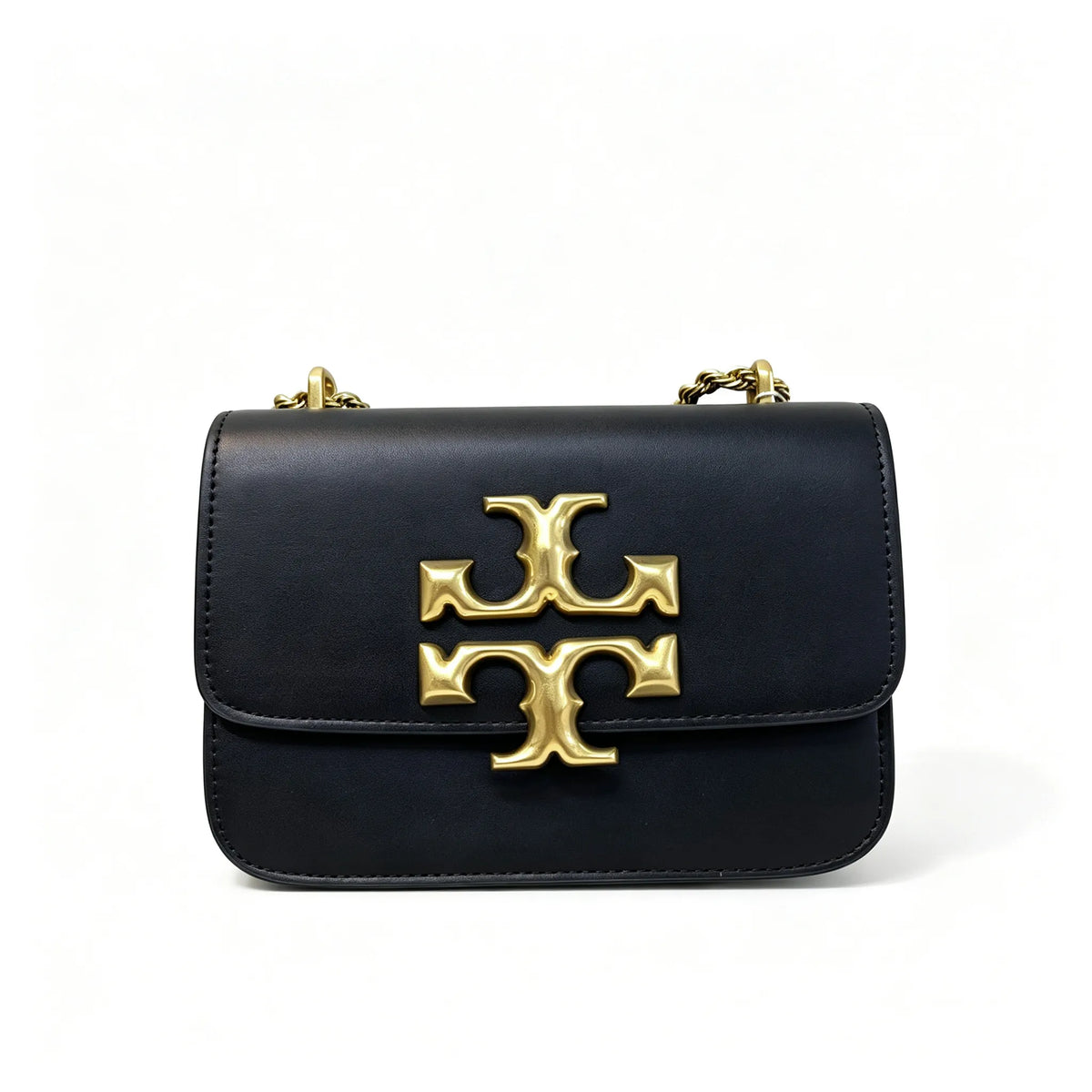 Tory Burch Eleanor off-white calfskin leather rope chain shoulder strap multi-angle carrying option for women
