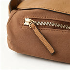 Tory Burch Kira | Mocha brown pebbled leather  adjustable chain shoulder strap multiple carrying options  women's designer handbag