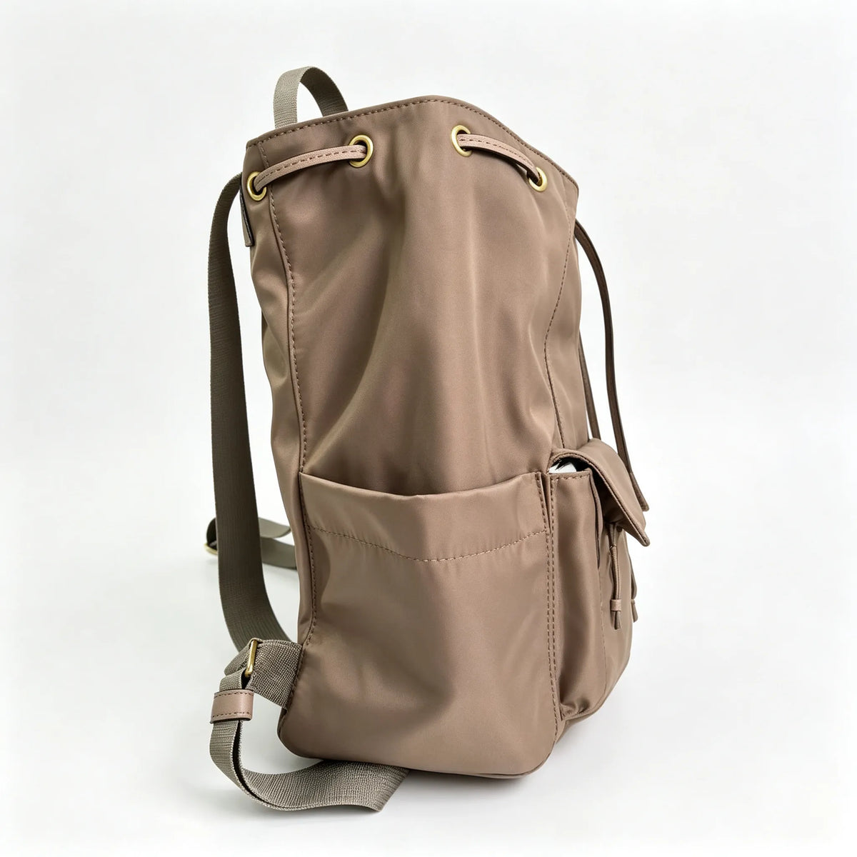 Tory Burch Perry taupe adjustable shoulder strap lightweight travel/commuter bag women's style
