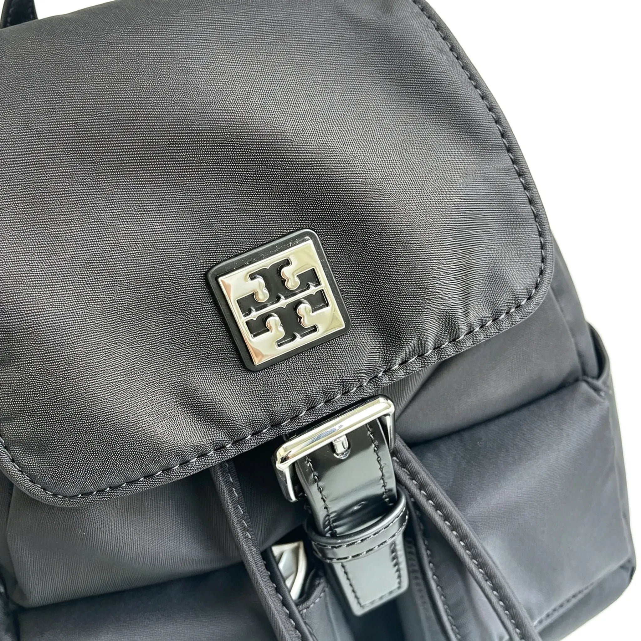 Tory Burch Virginia Black Adjustable Shoulder Strap Lightweight Travel/Commuter Bag