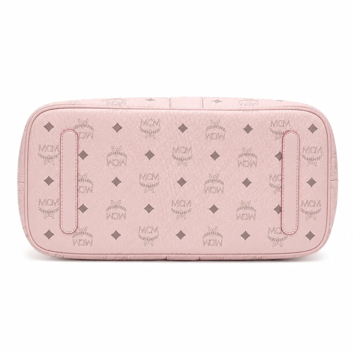 MCM Pink Monogram Tote Bag – Women's Pink Shopper Handbag with Matching Detachable Pouch