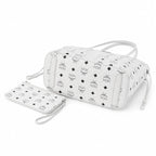 MCM Liz Reversible Visetos Tote Bag | White Monogram Shopper with Removable Pouch — Stark White/Silver