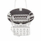 MCM Liz Reversible Visetos Tote Bag | White Monogram Shopper with Removable Pouch — Stark White/Silver