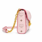 MCM Patrizia Visetos Chain Envelope Bag | Pink Monogram Shoulder Crossbody Bag — Light Pink