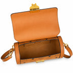 MCM Park Avenue Flap Bag Visetos | Cognac Monogram Leather Shoulder Bag — Dry Cognac