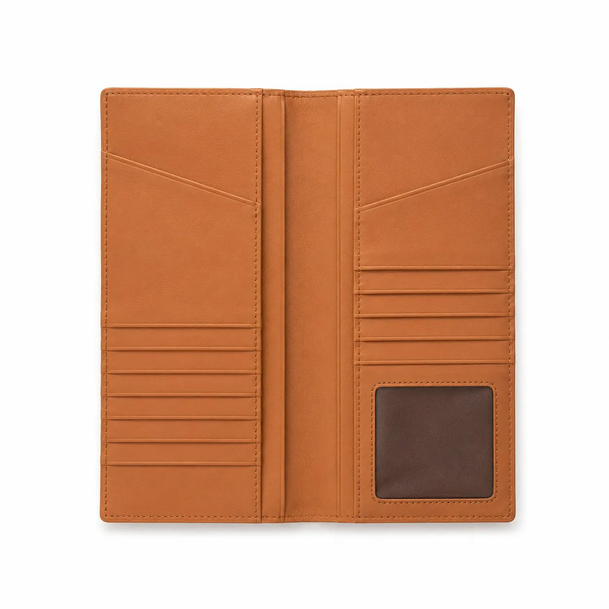 MCM Visetos Classic Long Wallet | Zip-Around Leather Wallet in Cognac & Black — Designer Monogram Continental Purse for Men & Women