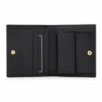 MCM Visetos Classic Bifold Wallet | Slim Leather Folding Wallet in Black — Designer Monogram Card Holder for Men & Women
