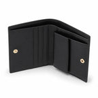 MCM Visetos Classic Bifold Wallet | Slim Leather Folding Wallet in Black — Designer Monogram Card Holder for Men & Women