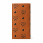 MCM Visetos Classic Trifold Long Wallet | Flap Leather Wallet in Cognac — Designer Monogram Purse & Card Organizer for Women