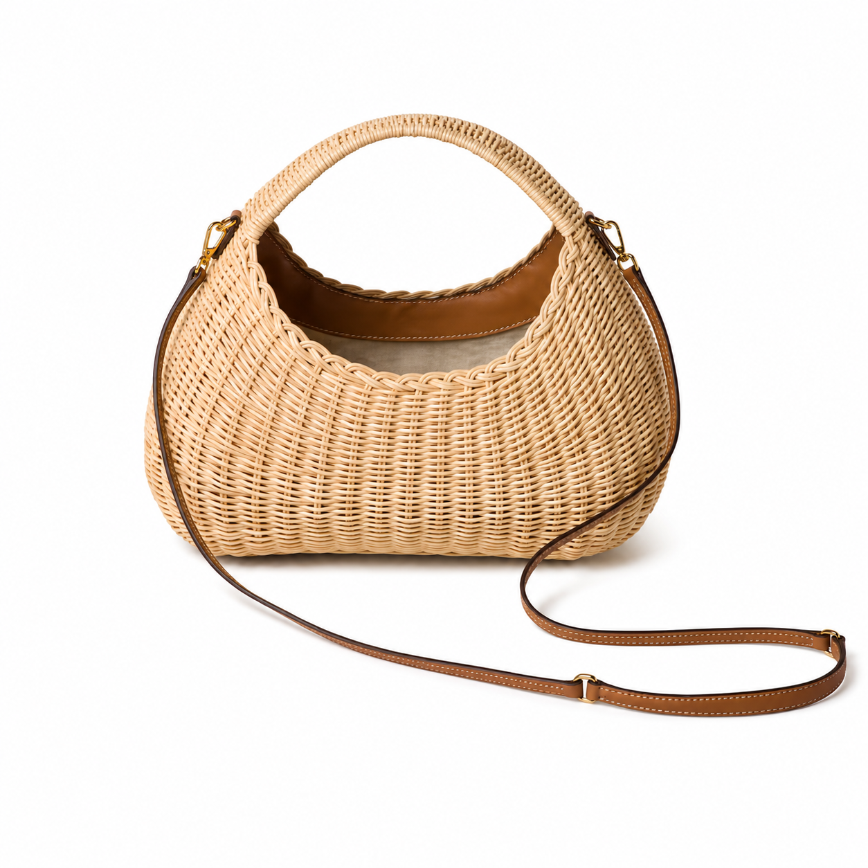 Miu Miu Wander Woven Hobo Bag
