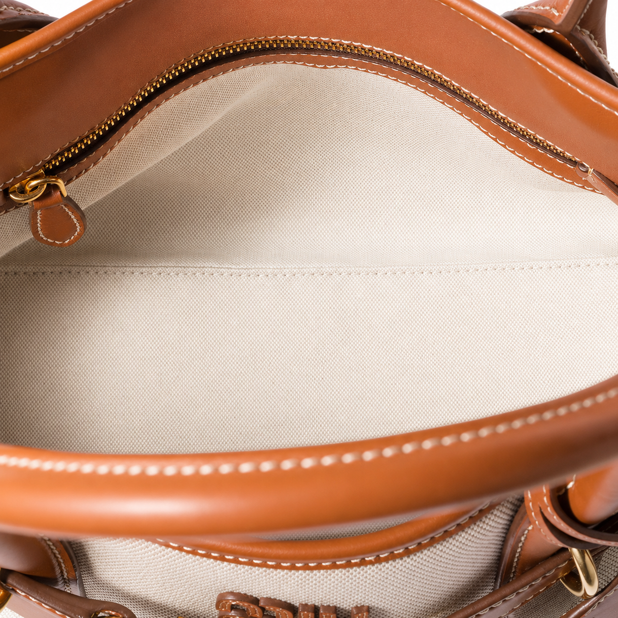 Miu Miu Aventure Canvas and Leather Tote Bag