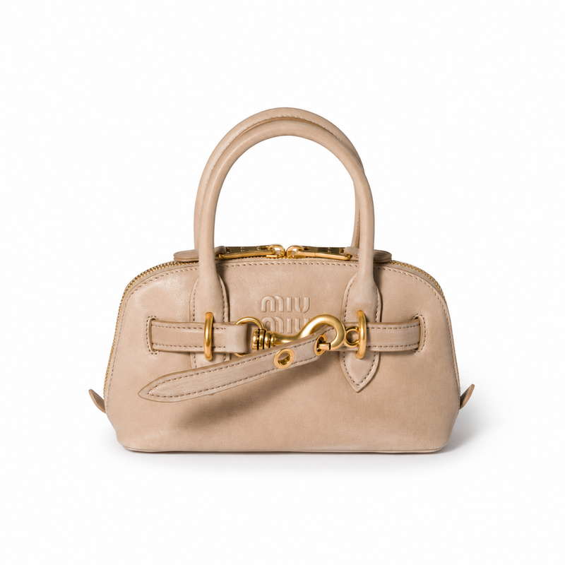 Miu Miu Aventure Mini Leather Handbag