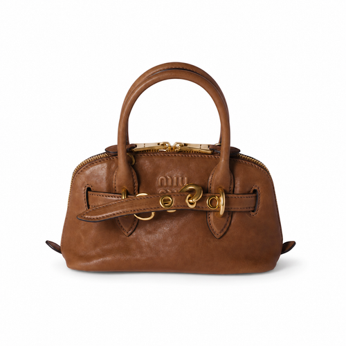 Miu Miu Aventure Mini Leather Handbag