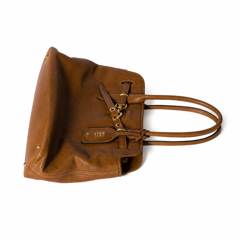 Miu Miu Aventure Nappa Leather Large Handbag – Luxury Designer Bag