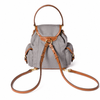 Miu Miu Spring/Summer 2026 Canvas and Leather Backpack