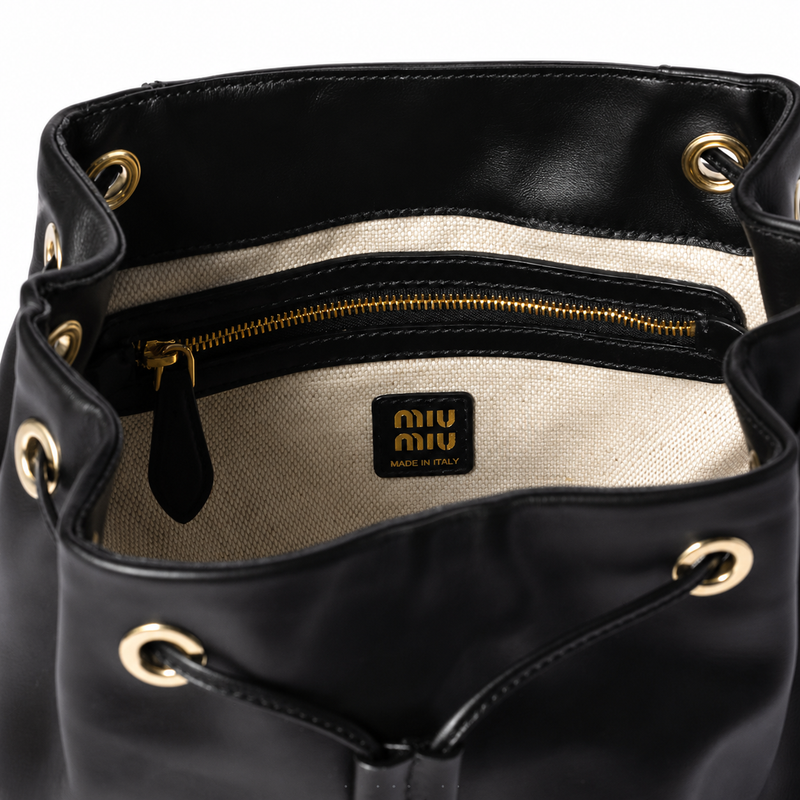 Miu Miu Preppy Style Leather Backpack – Luxury Designer Backpack