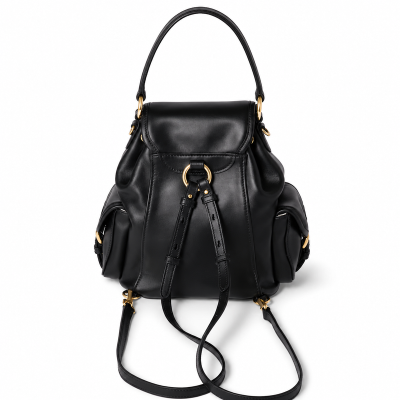 Miu Miu Preppy Style Leather Backpack – Luxury Designer Bag
