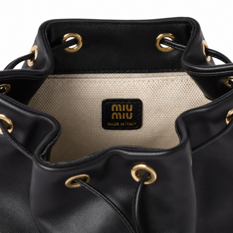 Miu Miu Preppy Style Leather Backpack – Luxury Designer Bag