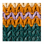 Miu Miu Summer 2026 multicolored striped woven tote bag