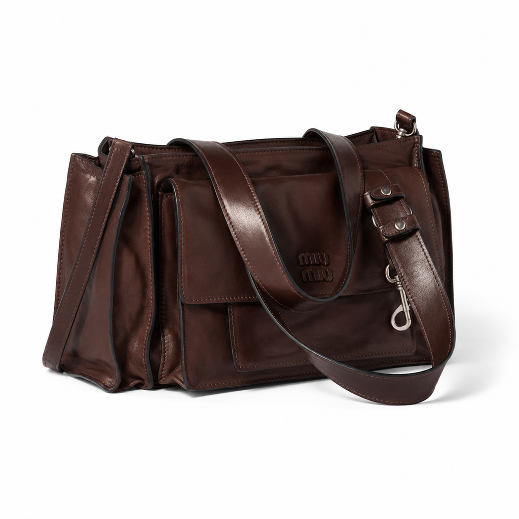 Miu Miu Spring/Summer 2026 Utilitaire lambskin handbag/shoulder bag