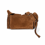 Miu Miu Utilitaire Suede Shoulder Bag – Cocoa Brown Designer Handbag
