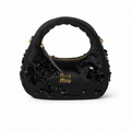 Miu Miu Wander Embroidered Duchesse Satin Mini Handbag