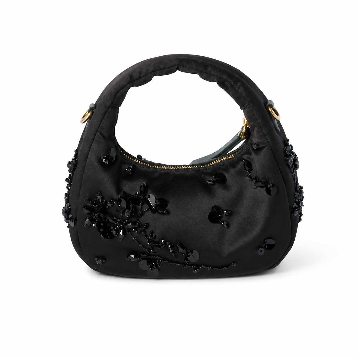 Miu Miu Wander Embroidered Duchesse Satin Mini Handbag
