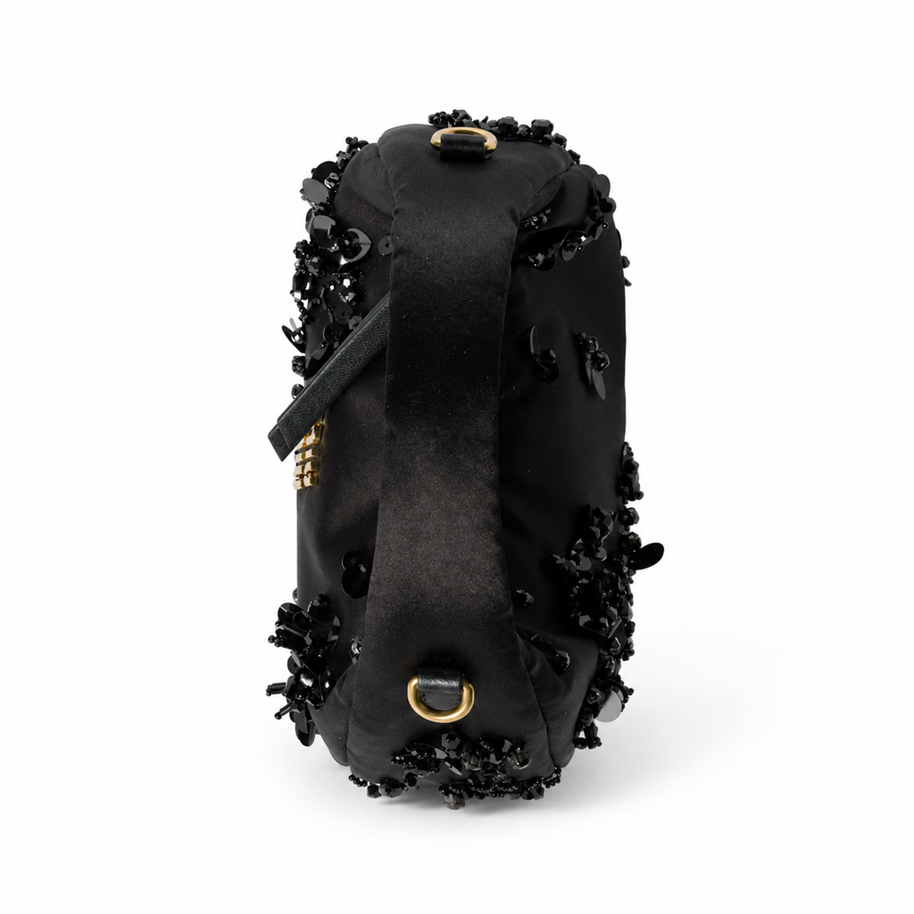 Miu Miu Wander Embroidered Duchesse Satin Mini Handbag