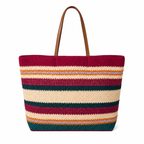 Miu Miu Spring Summer 2026 Woven Fabric Large Tote Bag