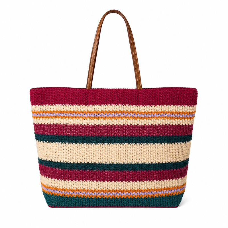 Miu Miu Spring Summer 2026 Woven Fabric Large Tote Bag