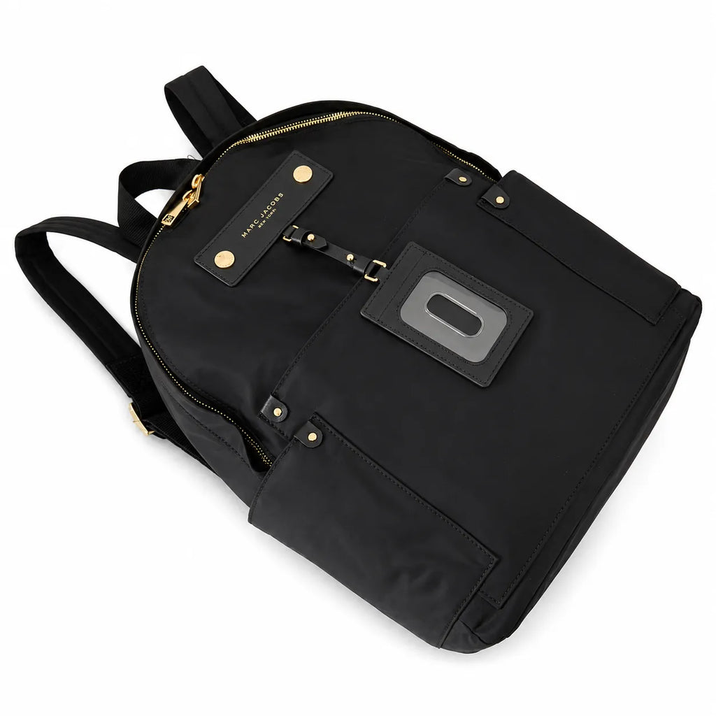 Marc Jacobs Preppy Nylon Backpack Black Lightweight Travel School Bag