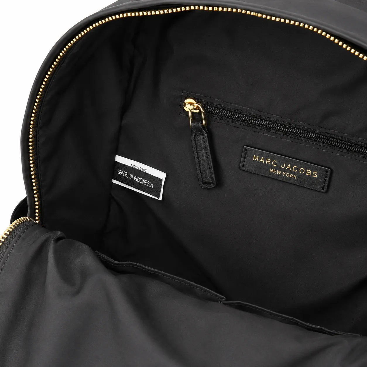 Marc Jacobs Preppy Nylon Backpack Black Lightweight Travel School Bag