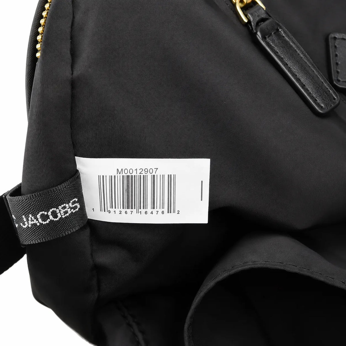 Marc Jacobs Preppy Nylon Backpack Black Lightweight Travel School Bag