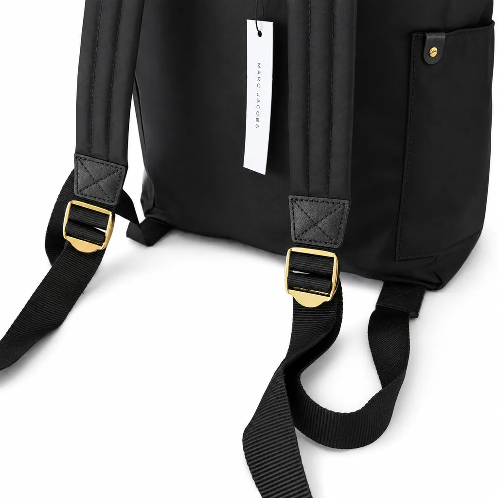 Marc Jacobs Preppy Nylon Backpack Black Lightweight Travel School Bag