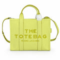 Marc Jacobs The Leather Small Tote Bag Kiwi Green Full Grain Leather Women's Crossbody Handbag