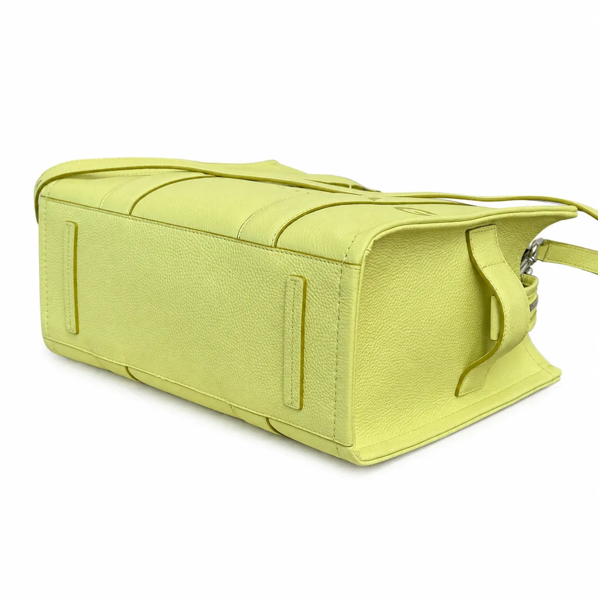 Marc Jacobs The Leather Small Tote Bag Kiwi Green Full Grain Leather Women's Crossbody Handbag