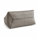 Marc Jacobs The Mini Sack Bag Grey Pebble-Grain Leather Mini Top-Handle Bag