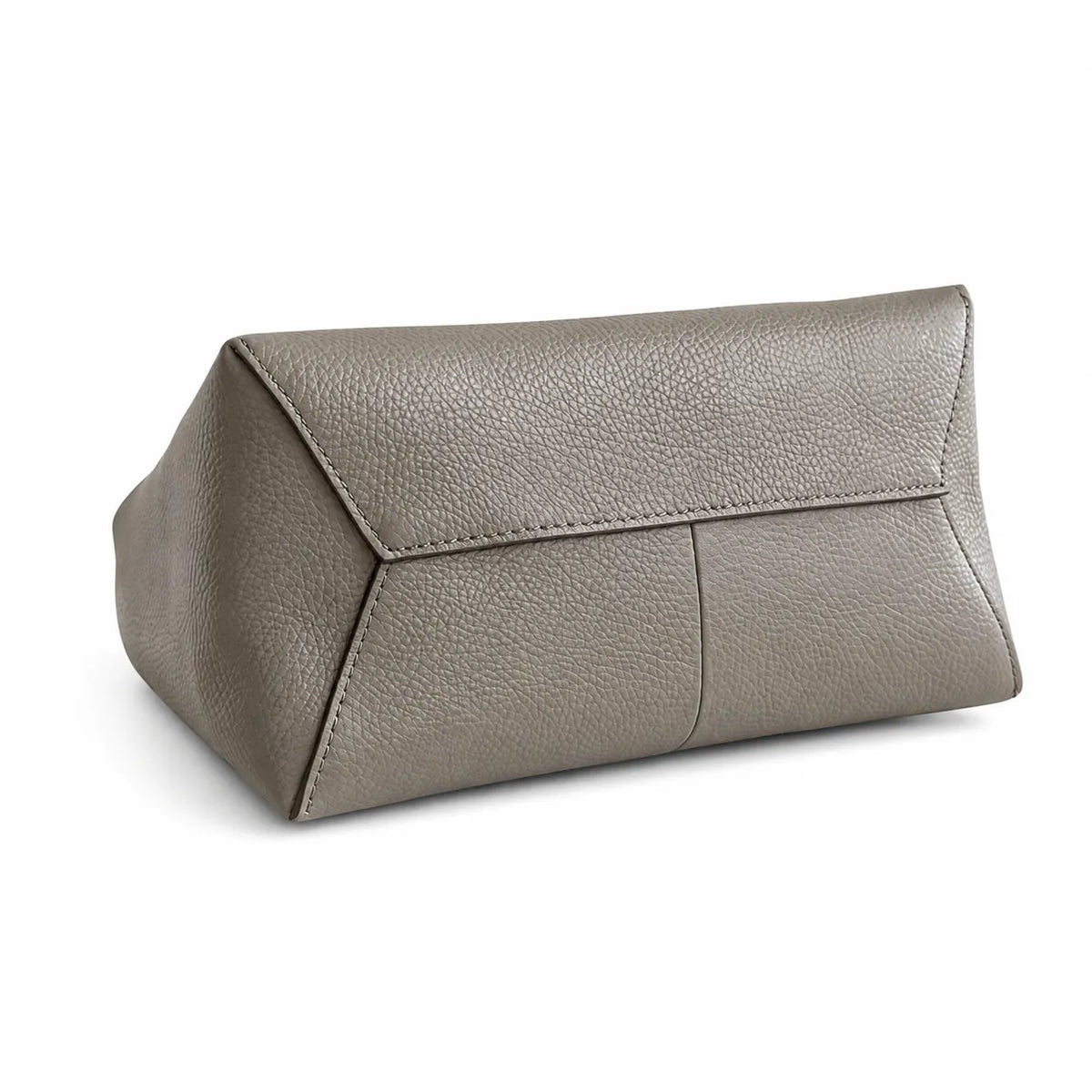 Marc Jacobs The Mini Sack Bag Grey Pebble-Grain Leather Mini Top-Handle Bag