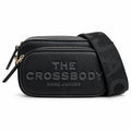 Marc Jacobs The Crossbody Mini Black Pebble Leather Dual-Zip Crossbody Bag with Embossed Logo 20x12x6cm