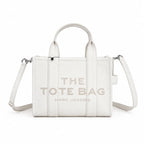 Marc Jacobs The Tote Bag Mini White Pebble Leather Top-Handle Crossbody Bag