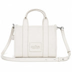 Marc Jacobs The Tote Bag Mini White Pebble Leather Top-Handle Crossbody Bag