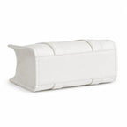 Marc Jacobs The Tote Bag Mini White Pebble Leather Top-Handle Crossbody Bag